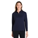 aerial view a classic navy north end - womens revive coolcore(r) quarter - zip pullover, image 1 of 10