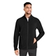 aerial view a black devon jones crownlux performance(r) mens fleece full - zip, image 1 of 10