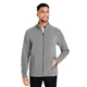 aerial view a graphite devon jones crownlux performance(r) mens fleece full - zip, image 1 of 10