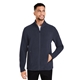 aerial view a navy devon jones crownlux performance(r) mens fleece full - zip, image 1 of 10