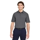 aerial view a graphite devon jones crownlux performance(r) mens windsor welded polo, image 1 of 10