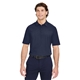 aerial view a navy devon jones crownlux performance(r) mens windsor welded polo, image 1 of 10