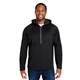 aerial view a black core365 unisex techno lite pullover anorak, image 1 of 10