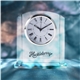 a group of arch glass desk clock