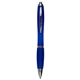 aerial view a blue ectra ballpoint click pen, image 1 of 2
