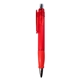 a red giant rubberized grip pen