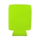a neon green neoprene can cooler - real neoprene