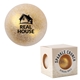 aerial view a white-gold sparkle crunch stress ball, image 1 of 3