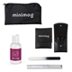 a black-silver nail file & black clipper & black mesh bag manicure assembly kit