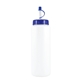 aerial view a reflex blue 32 oz white sports bottle, image 2 of 2