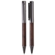 aerial view a gunmetal luxwood ballpoint pen, image 1 of 2