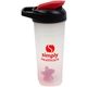 a black/red 20 oz workout drink shaker