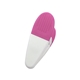 aerial view a magenta white vibrant magnetic custom power clip, image 1 of 2