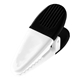 aerial view a white/black vibrant magnetic custom power clip, image 1 of 2