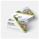 aerial view a white standard business card (front) - 3.5 x 2, image 1 of 2