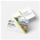 aerial view a white uncoated business card (both sides) - 3.5 x 2, image 1 of 2