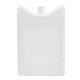 aerial view a white sustainable reusable ice pack, image 1 of 2