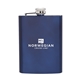 a blue 8 oz leak - resistant flask