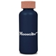 aerial view a navy organic sugar cane water bottle 22 oz, image 1 of 2