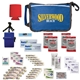 aerial view a blue sun and fun premium beach first aid kit, image 1 of 2