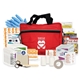 aerial view a red family first aid kit, image 1 of 2