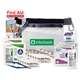 aerial view a white go safe first aid kit, image 1 of 2
