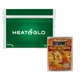 aerial view a green outdoor long - lasting hand warmer kit, image 1 of 2
