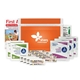 aerial view a orange personal first aid kit, image 1 of 2