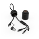 a black versacord 5 in 1 charging cable