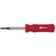 aerial view a red 6- in -1 screwdriver, image 1 of 2