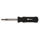 aerial view a black 6- in -1 screwdriver, image 1 of 2
