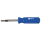 aerial view a royal blue 6- in -1 screwdriver, image 1 of 2