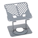 aerial view a gray scafoldee laptop stand, image 1 of 2