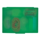 a trans green desk in box container