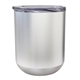 a stainless steel 10 oz viking lowball with lid
