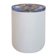 aerial view a white 10 oz viking lowball with lid, image 1 of 2