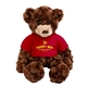 aerial view a dark brown dexter stuffy bear, image 1 of 2