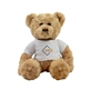 aerial view a tan dexter stuffy bear, image 1 of 2