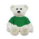 a white dexter stuffy bear