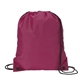 aerial view a maroon red drawstring sport pack, image 1 of 2
