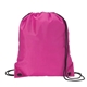 aerial view a raspberry pink drawstring sport pack, image 1 of 2