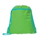 aerial view a neon lime green/aqua blue duo color mesh pocket sport pack, image 1 of 2