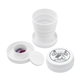 a group of 3 1/2 oz collapsible cup w / pillbox
