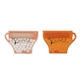 a frost with trans. orange coffee cup mints picks