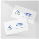 aerial view a custom no uv coating business card (front), image 1 of 2