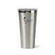 aerial view a brushed steel corkcicle(r) tumbler - 16 oz, image 1 of 4