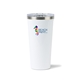 aerial view a gloss white corkcicle(r) tumbler - 16 oz, image 1 of 7