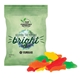 aerial view a group of 2oz eco - digibag, compostable full color, assorted fish, image 1 of 2