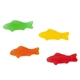 aerial view a group of 2oz eco - digibag, compostable full color, assorted fish, image 2 of 2