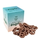 aerial view a group of eco - box, pcr full color, mini chocolate pretzels, image 1 of 2